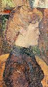  Henri  Toulouse-Lautrec The Painter's Model : Helene Vary in the Studio USA oil painting artist